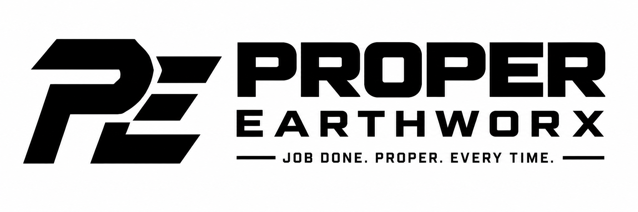 Proper Earthworx — Job done. Proper. Every time.